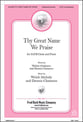 Thy Great Name We Praise SATB choral sheet music cover